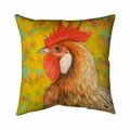 Begin Home Decor 20 x 20 in. Colorful Chicken-Double Sided Print Indoor Pillow 5541-2020-AN264